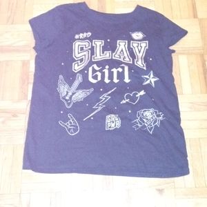 Black children's place girls tee